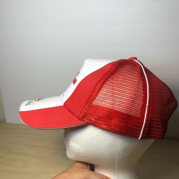 Wurth Tour De Suisse Hat Cap Spell Out Logo Snap Back Trucker Baseball Dad Red - Picture 4 of 7